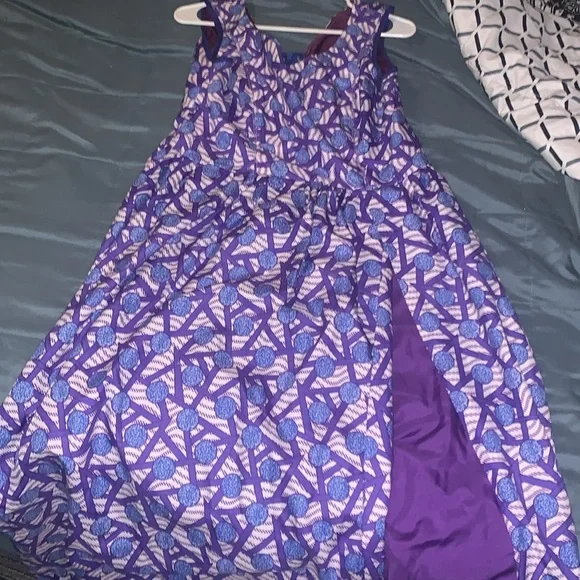 Vintage Avon hand sewn from pattern 60-70s patterned maxi dress size Small-Med - Picture 9 of 12